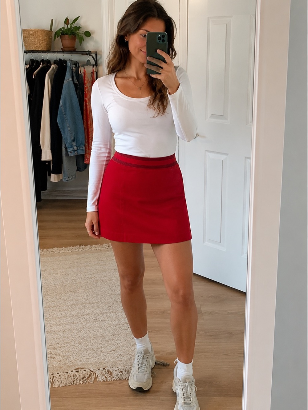 Pendleton Vibrant Red Mini Skirt